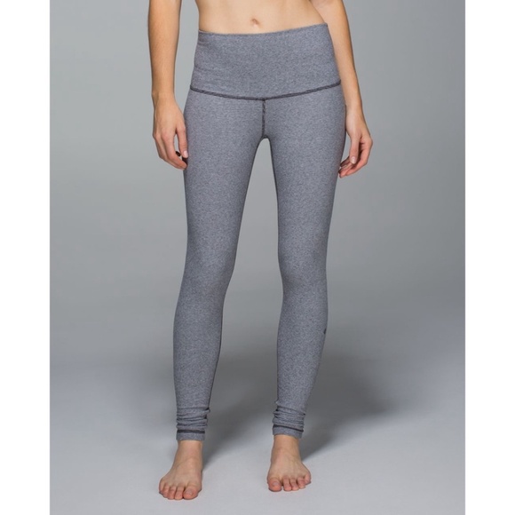 Lululemon Wunder Under Pant Cotton Stripe Black White Legging RARE - Picture 3 of 16